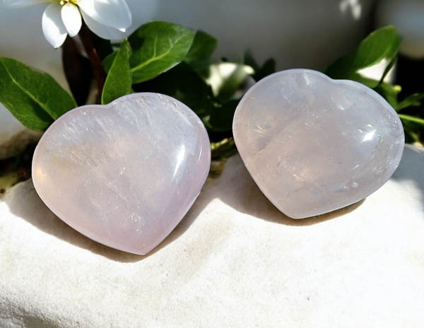 Coeur quartz rose A+ 60/70mm