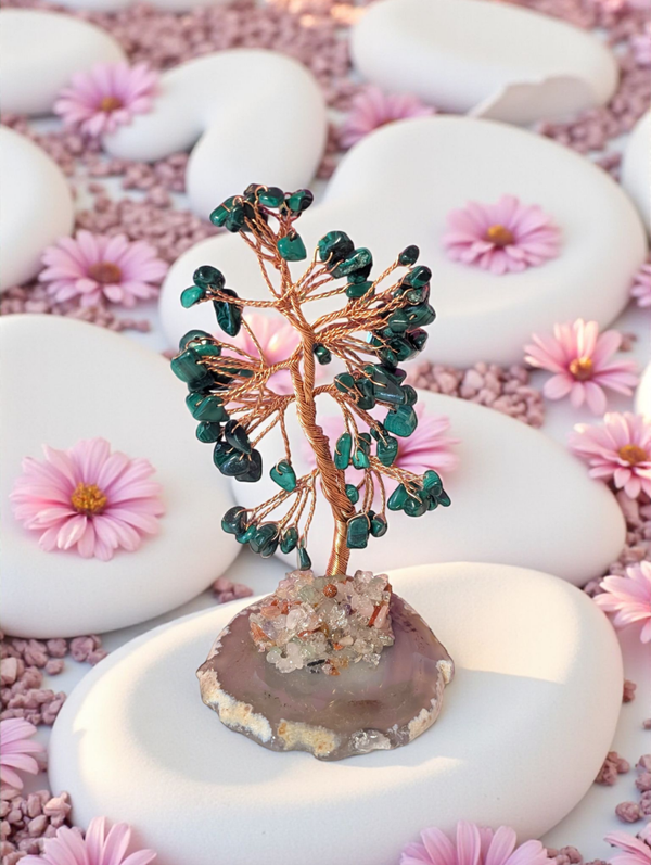 Arbre du bonheur malachite