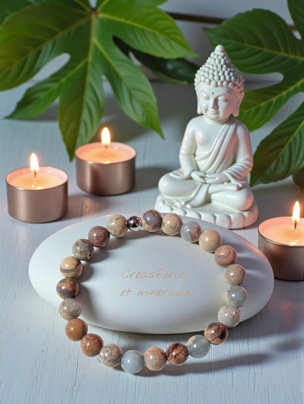 Bracelet en jaspe impérial A+