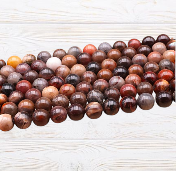 Perles en Bois fossile AA 6mm