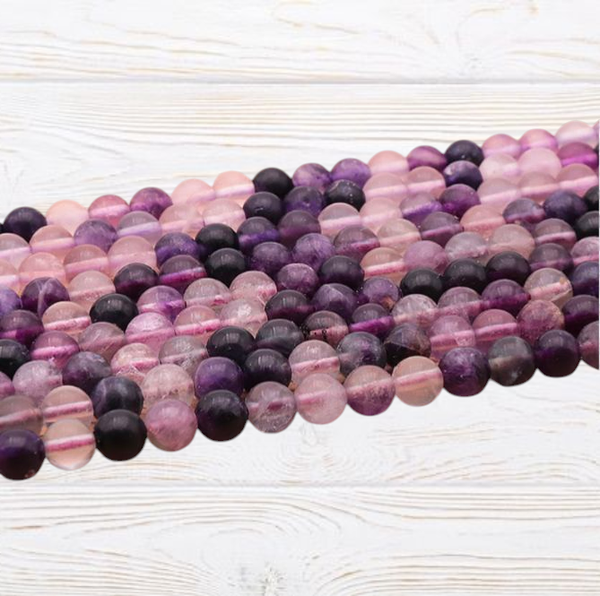 Perles en fluorine violette A 6mm