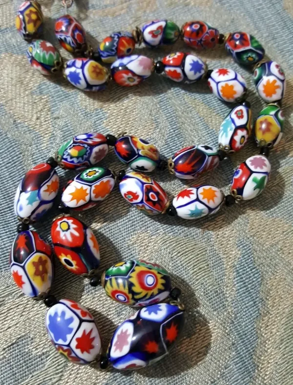 Millefiori Antiques Beads Beaded Necklace