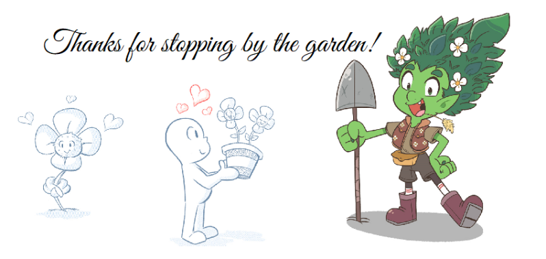 A happy flower, a happy gardener and the Garden Concierge.