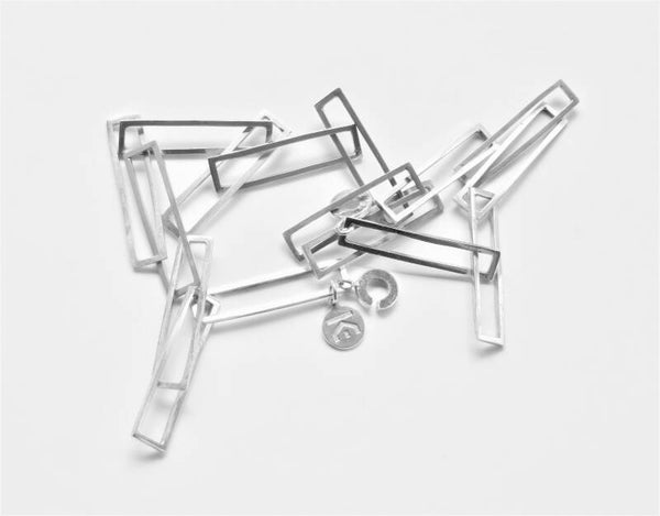 Halssnoer rechthoekig schakel 45 cm