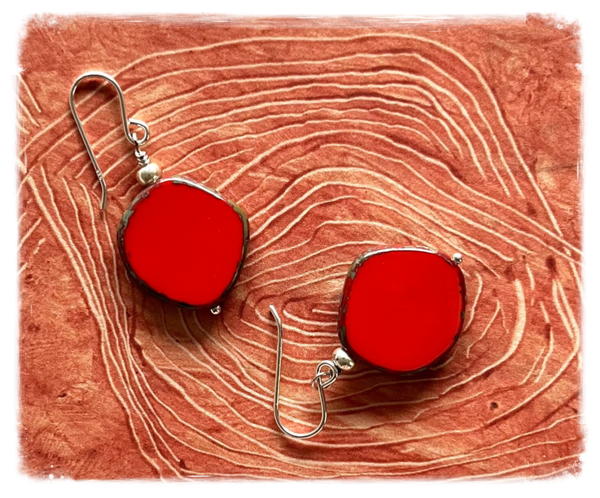 Tsjechisch glas oorhangers