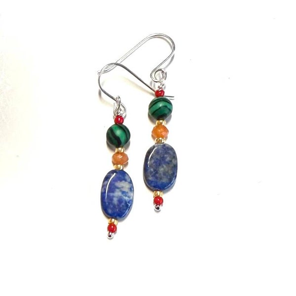 Lapis lazulli en malachiet