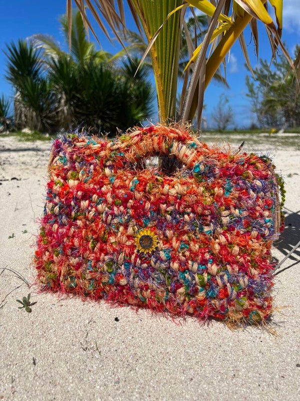 Boho flat-bag “Lynn” multicolor