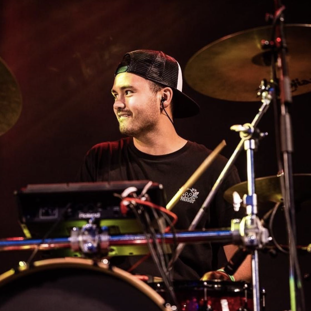 Benjamin Torbijn in actie tijdens Haarlem Jazz Festival