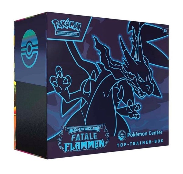 Pokémon-Sammelkartenspiel: Pokémon Center Top-Trainer-Box - Mega-Entwicklung – Fatale Flammen (DE)