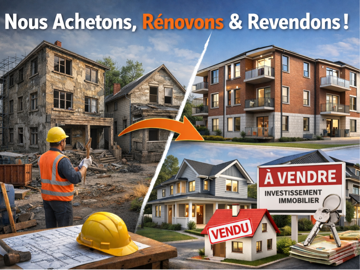 immeuble en rénovation complet