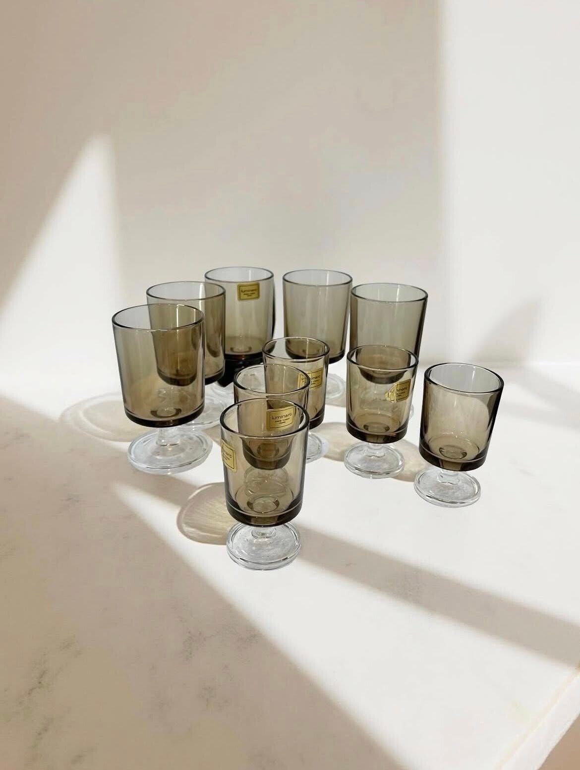 Set - 5 wijnglazen en 5 shotglazen - Luminarc
