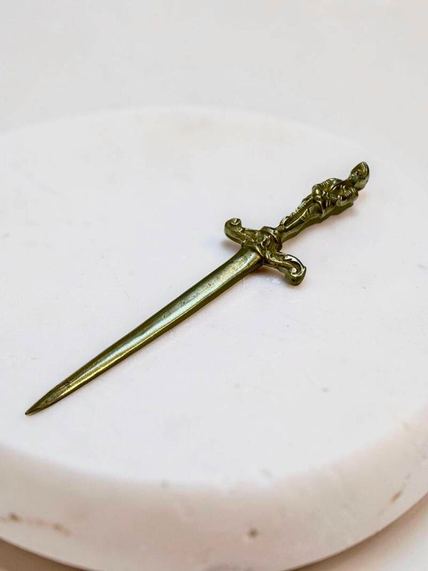 Messing briefopener ridder