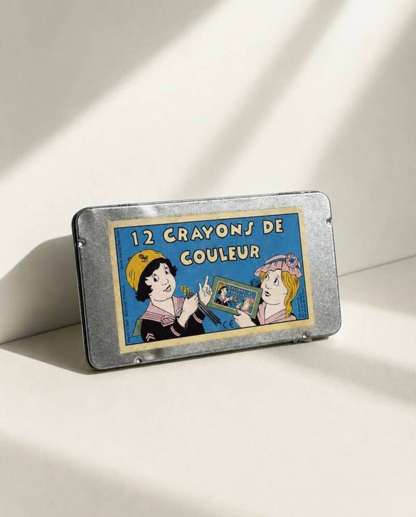 Set - Kleurpotlodendoos tin - Marc Vidal 1990's