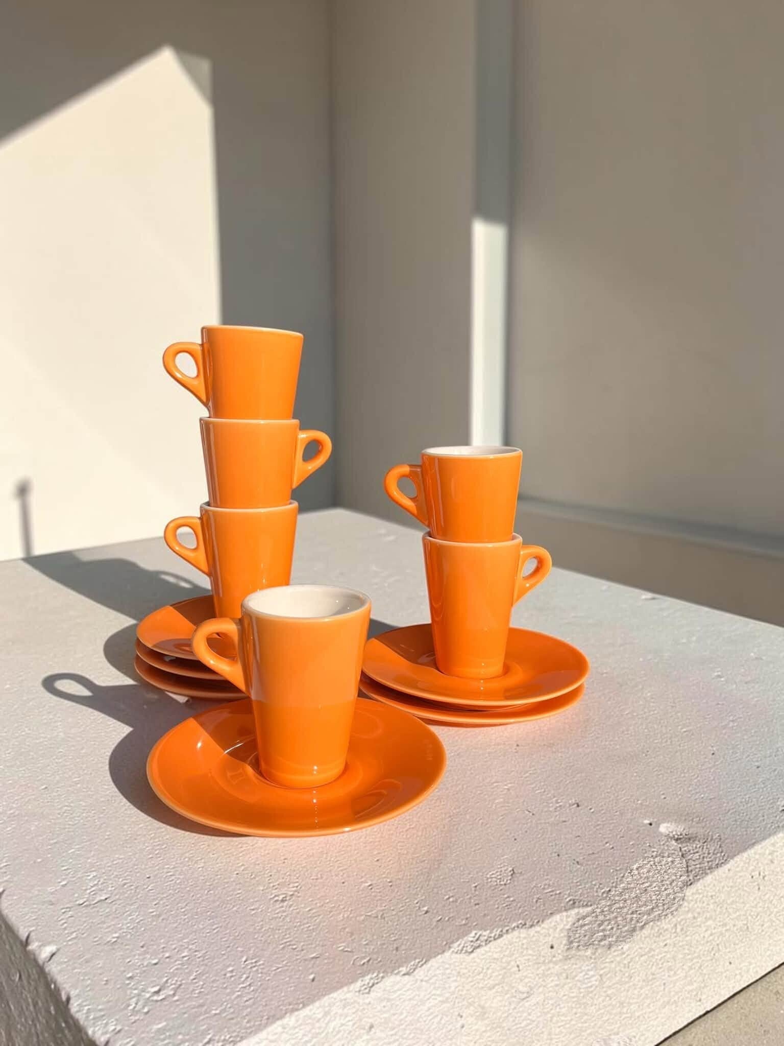 Set - 6 kopjes en schoteltjes 'Albergo collectie' - Tognana Porcellane 2015