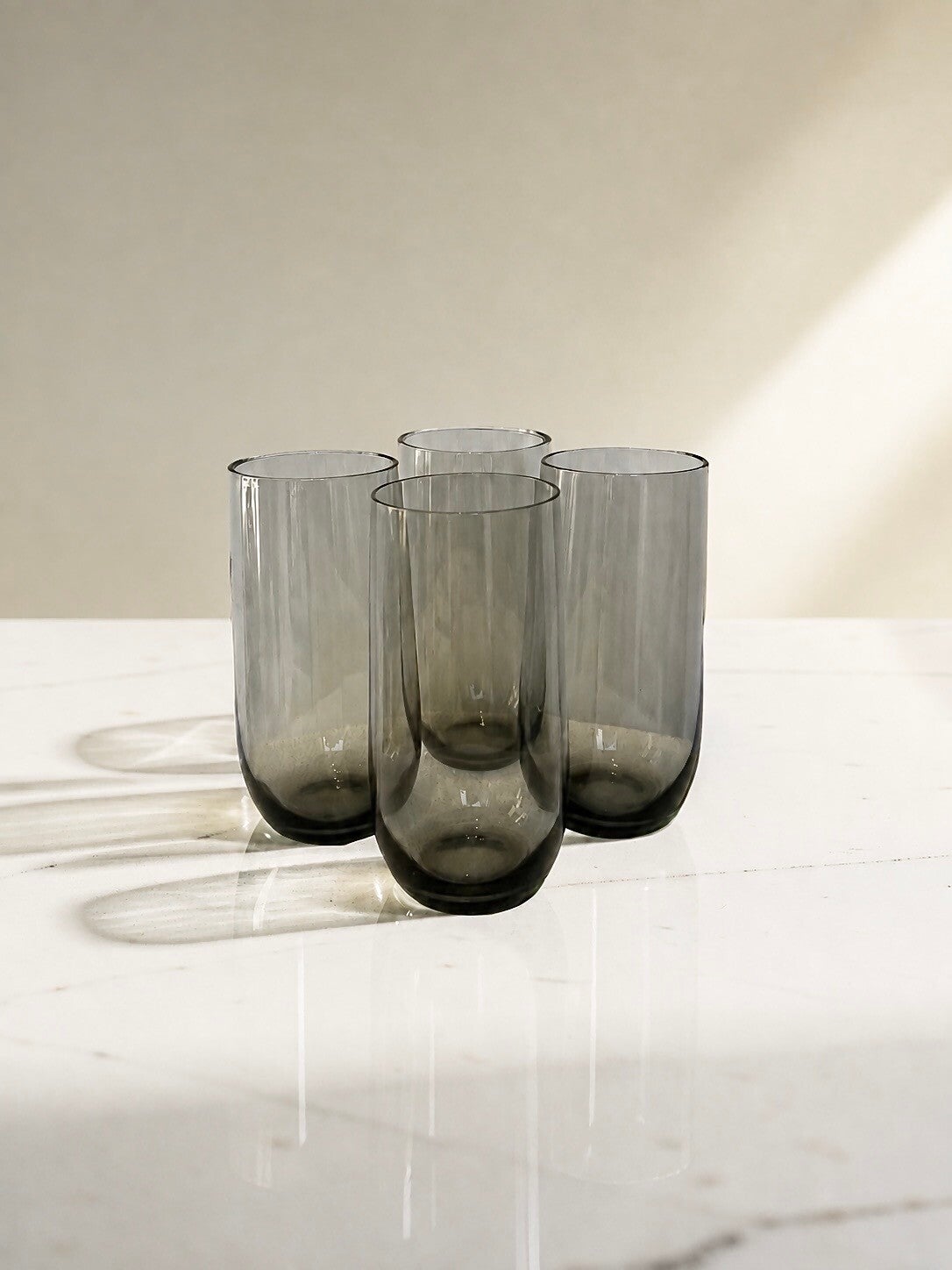 Set - 4 glazen rookglas