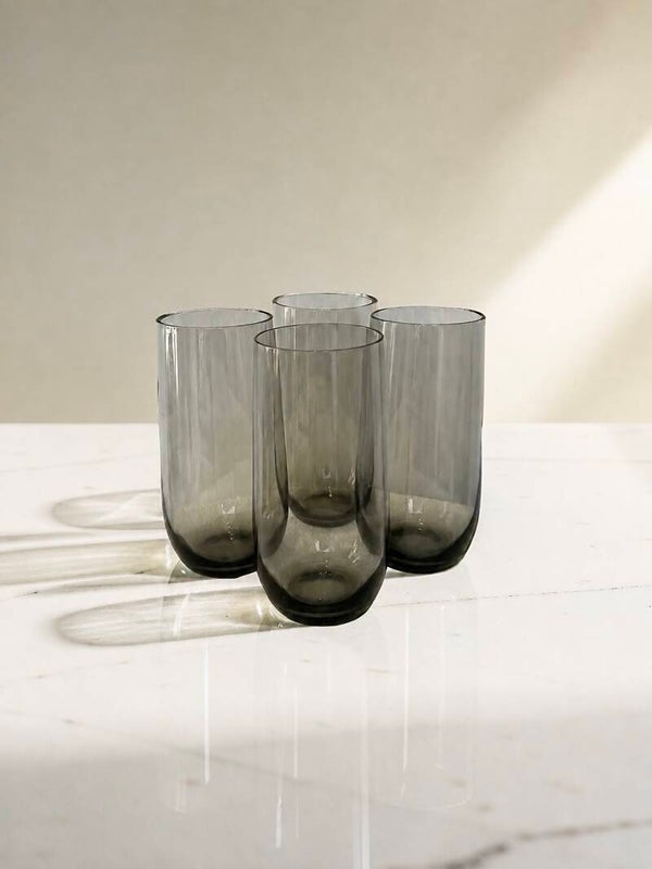 Set - 4 glazen rookglas
