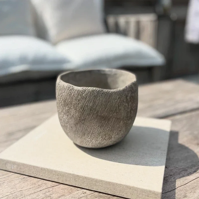 Bloempot betonlook