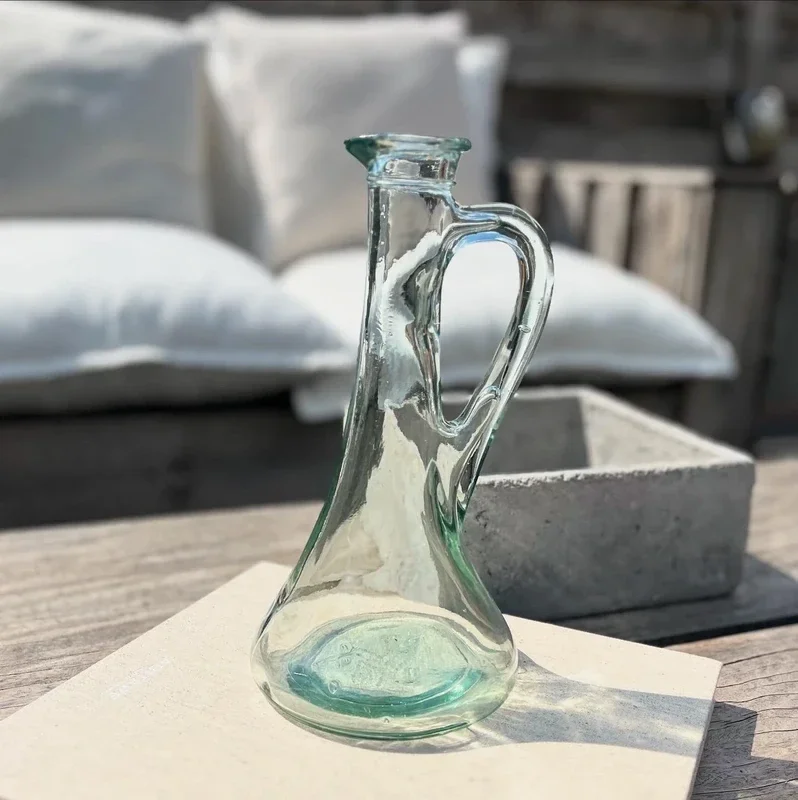 Mondgeblazen karaf glas
