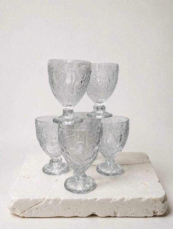 Set - 6 ijscoupes - Pasabahce - 1974