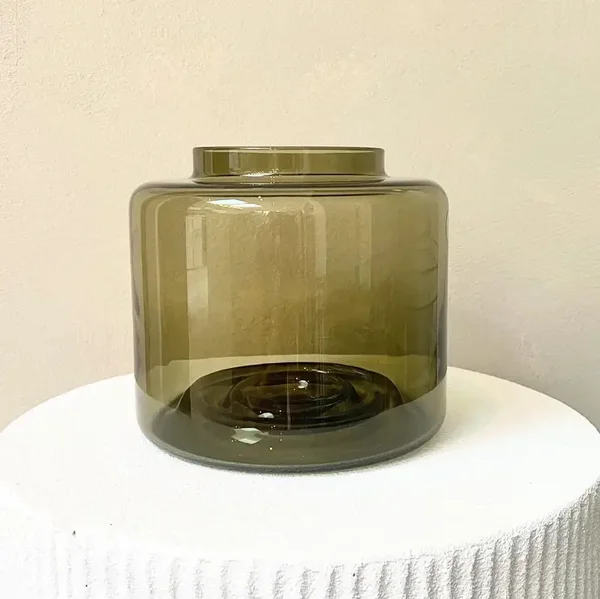 Vaas groen glas