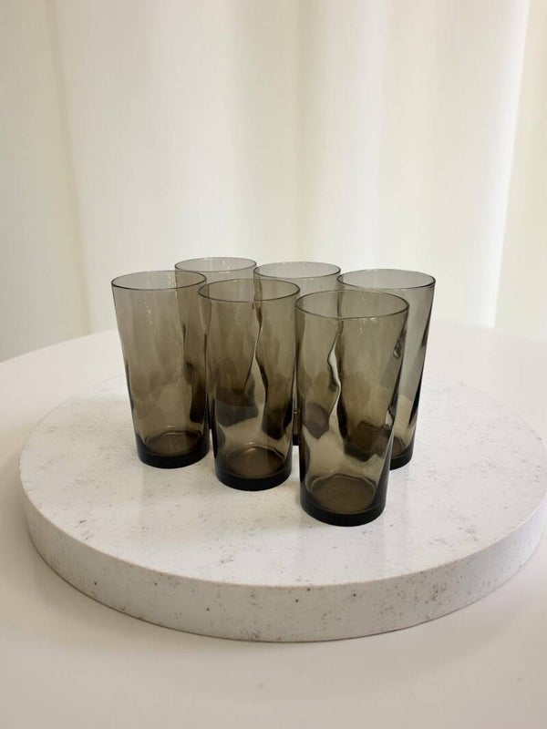 Set - 6 rookglas longdrinkglazen