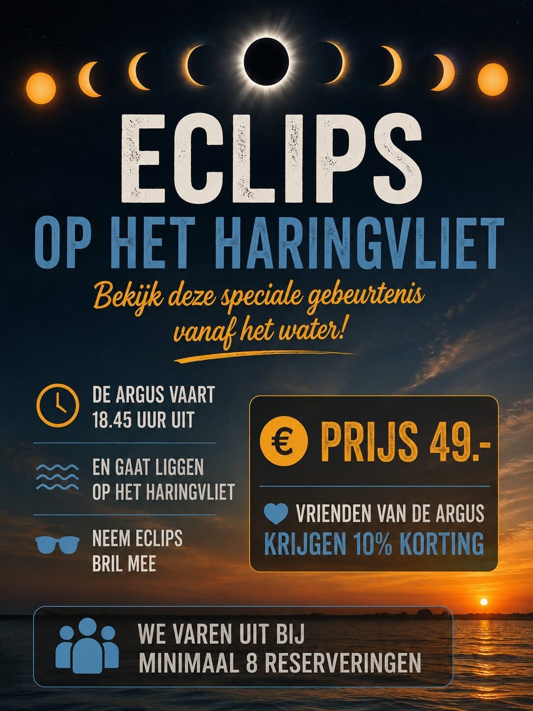 Woesdag 12 augustus Eclips