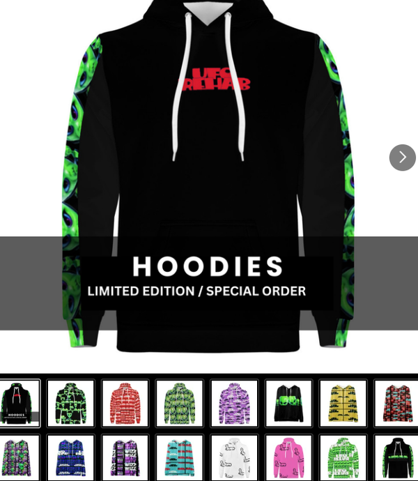 ufo rehab custom limited edition hoodie jumper multiple designs all sizes