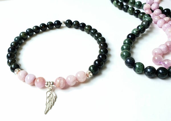 Kambaba jaspis met kunziet