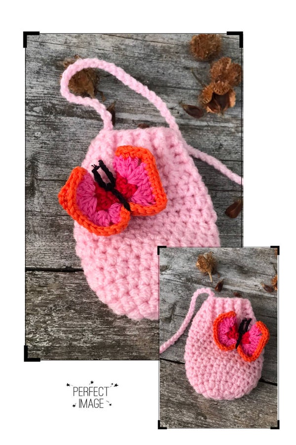 Haakpatroon babywantjes met vlinder