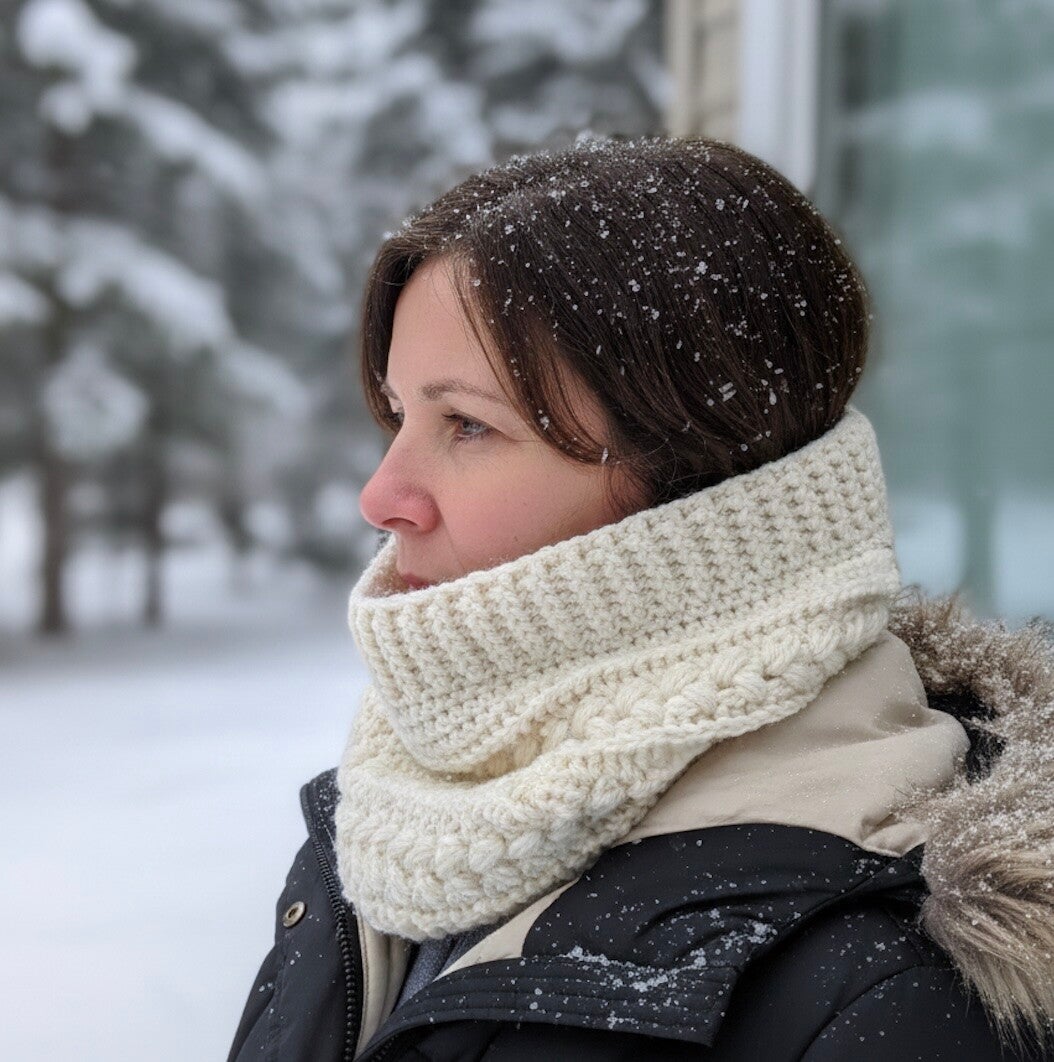 Haakpatroon col met mooie steken