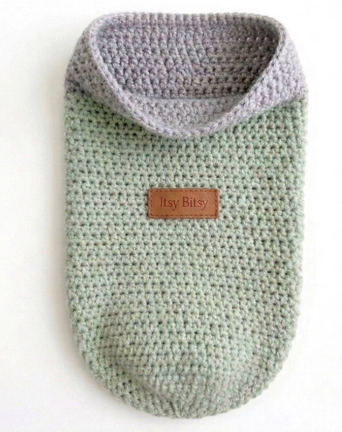 Haakpatroon Itsy Bitsy cocoon groen grijs