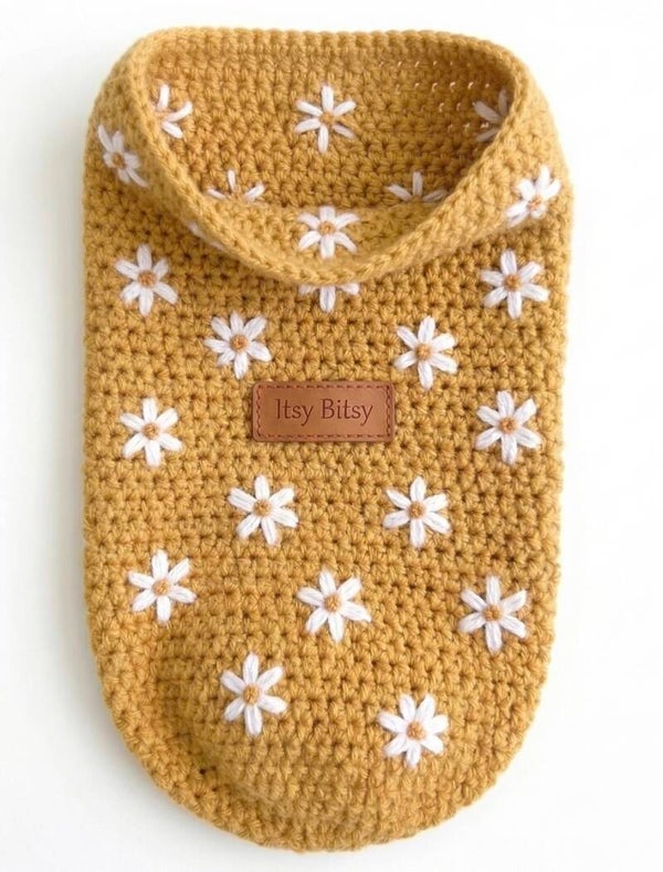 Haakpatroon Itsy Bitsy cocoon met bloemetjes