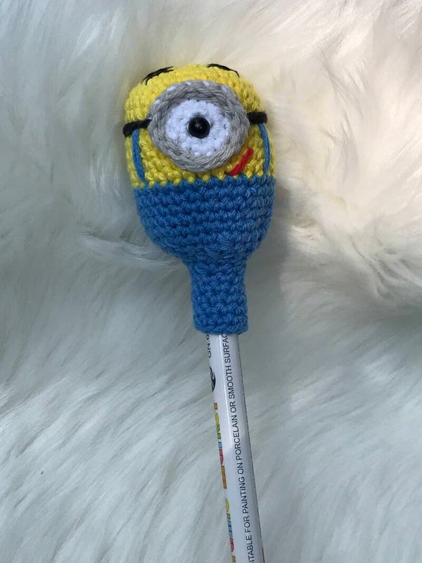 Haakpatroon Minion potloodtopper