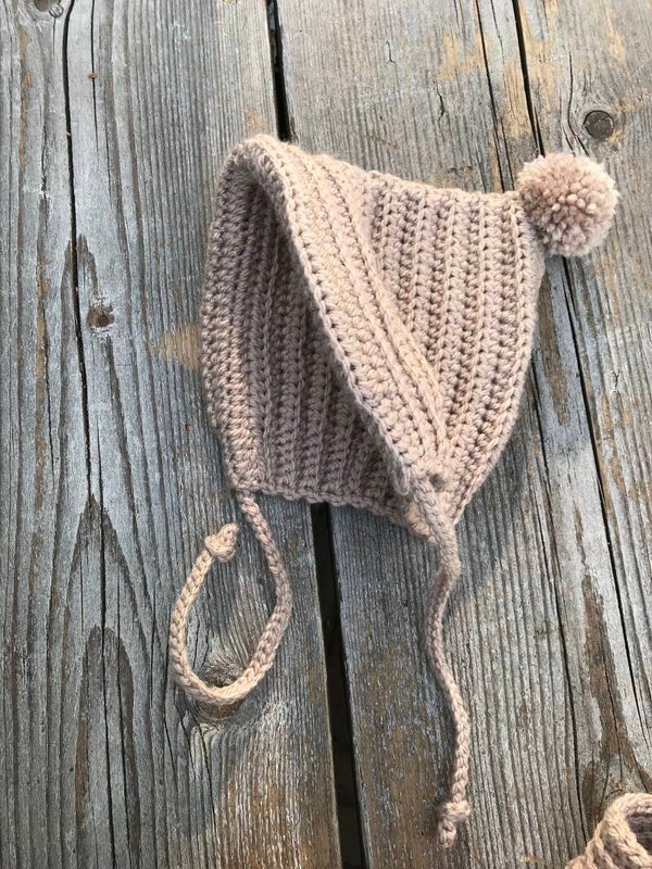 Haakpatroon geribbelde muts