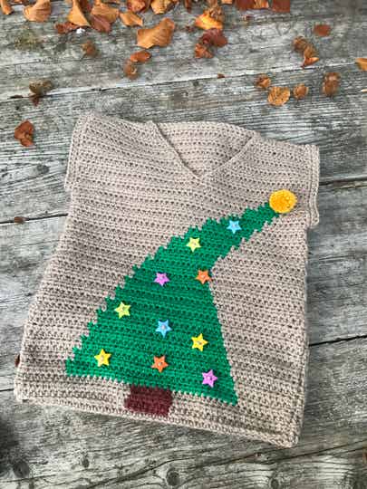 Haakpatroon foute, of toch niet kerstspencer!