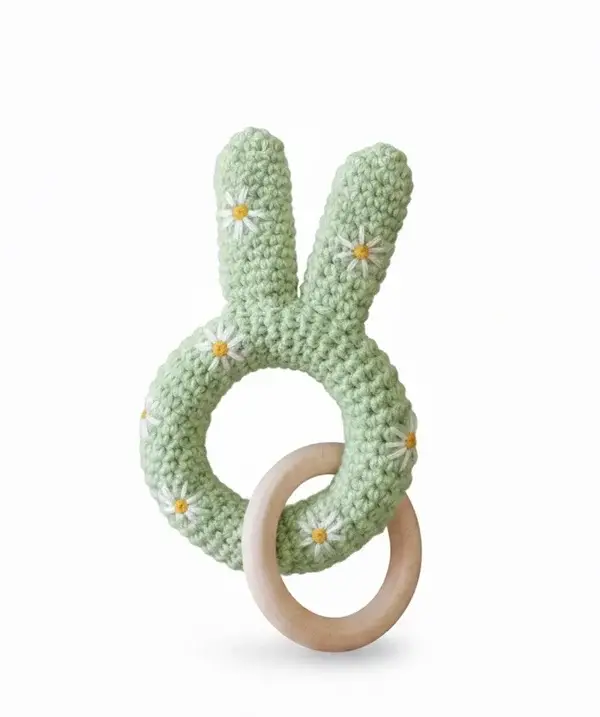 Crochet Pattern Rabbit Teething Ring