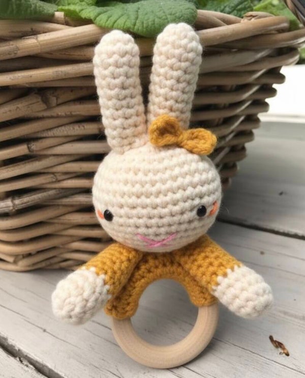 Crochet Pattern: Bunny Teether