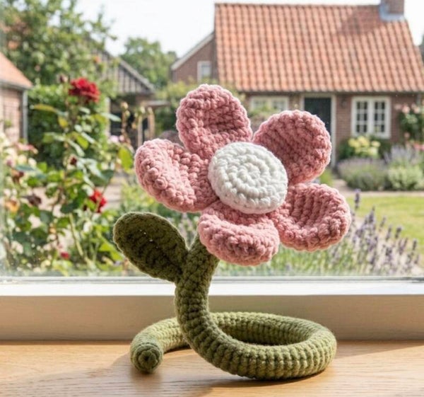 Haakpatroon staande bloem