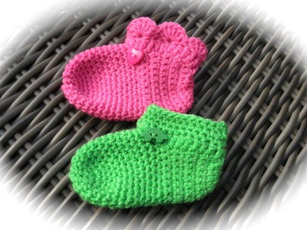 Haakpatroon babysokjes 2