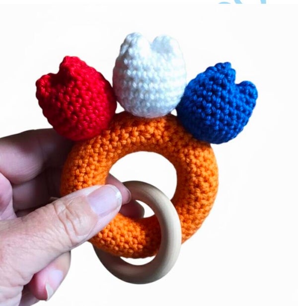 Haakpatroon tulpen bijtring