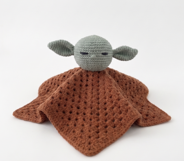 Haakpatroon knuffeldoekje Yoda