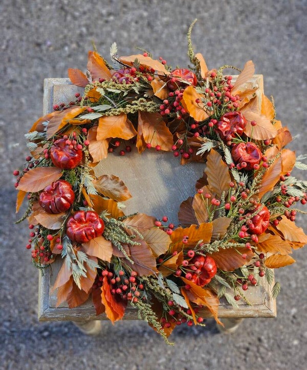 Herbstlicher Wandkranz Buche