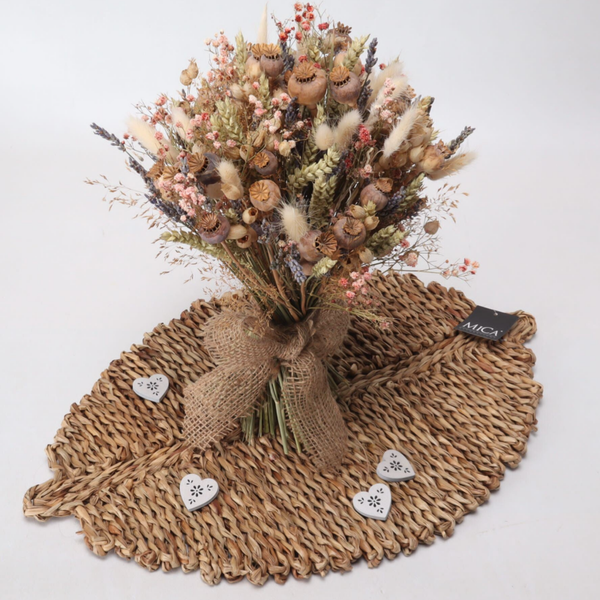 Trockenblumen-Strauss Mohn