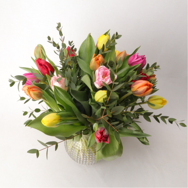 Blumenstrauss mit Tulpen