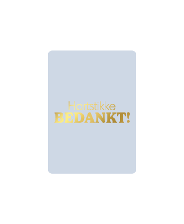 Cadeaukaart | Hartstikke bedankt