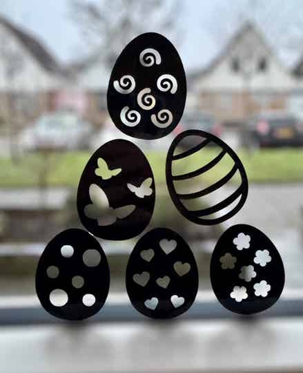 Raamsticker | Paaseieren basic