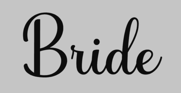Strijksticker bride
