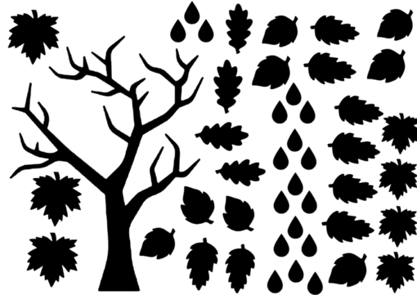 Raamsticker | Herfst set aanvulling