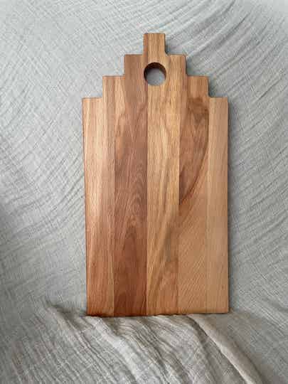 Borrelplank huis – 39 x 20 cm | Gravering naar wens