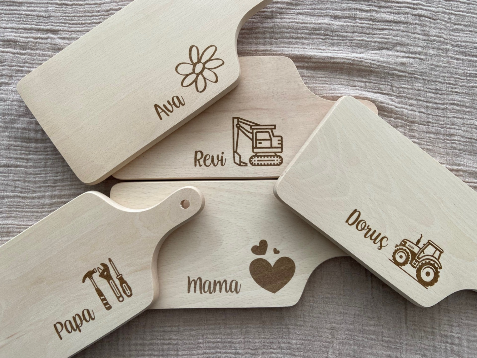 Rechthoekige snackplank/ broodplank | Persoonlijk te Graveren